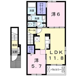 福知山駅 バス14分  上松下車：停歩1分 2階の物件間取画像